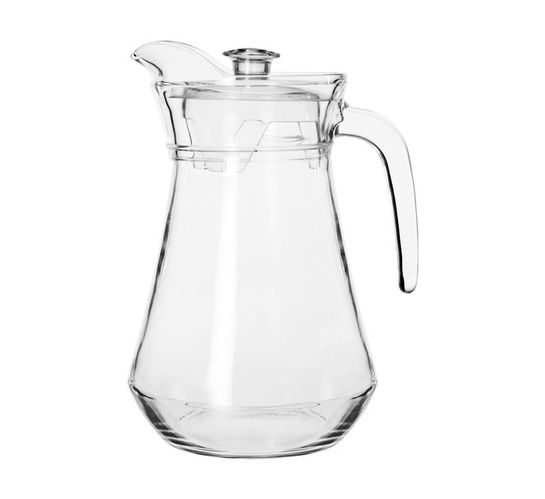 Regent 1.3 l Catering Glass Jug with Clear Lid 