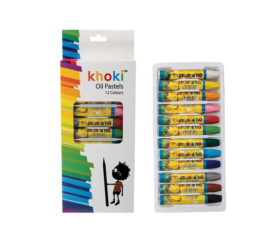 Art and Craft Oil Pastels - 12 Pieces Per Pack (Pack of 4)