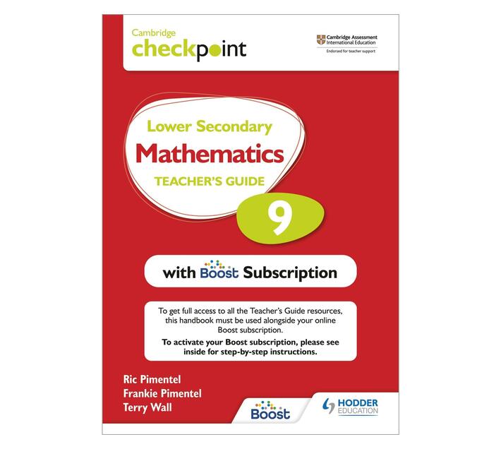 Cambridge Checkpoint Lower Secondary Mathematics Teacher's Guide 9 with Boost Subscription
