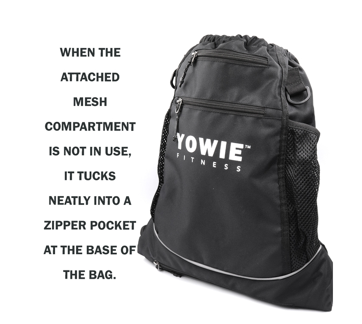 Yowie Ball Carrier Bag Drawstring Backpack with Mesh Ball