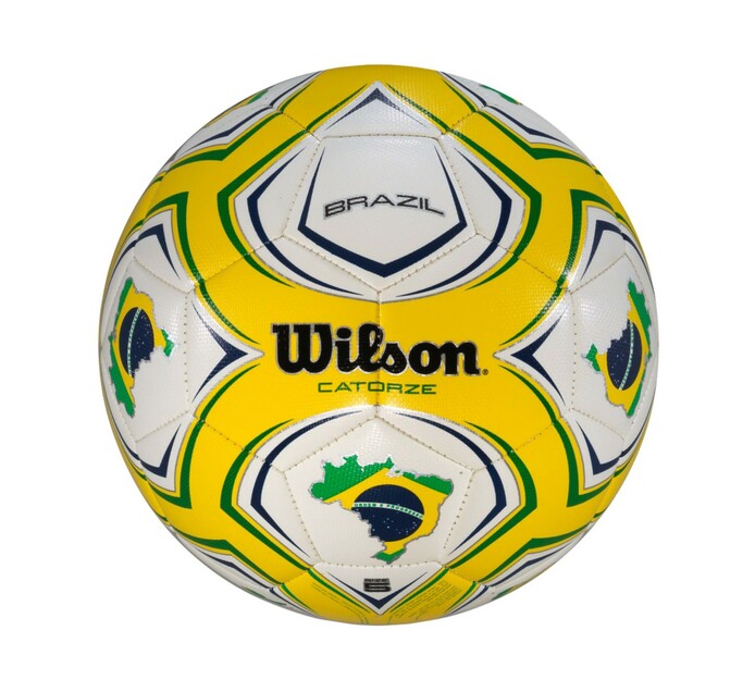 Wilson Size 5 Catorze Brazil Soccer Ball Makro