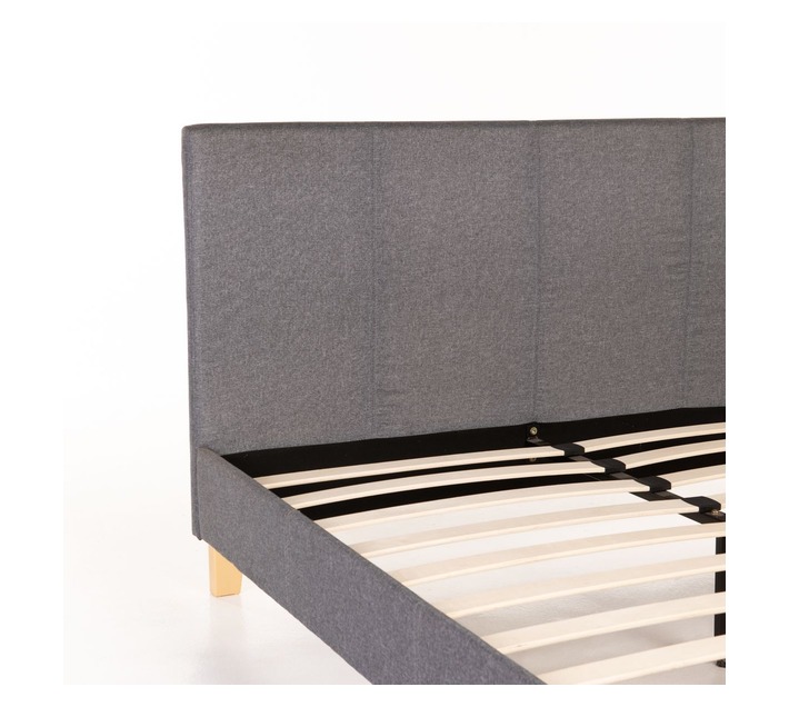 Shiloh Double Bed Frame Grey Makro