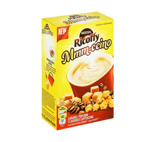 Nescafe Ricoffy Cappuccino Caramel Popcorn (8 x 23g)