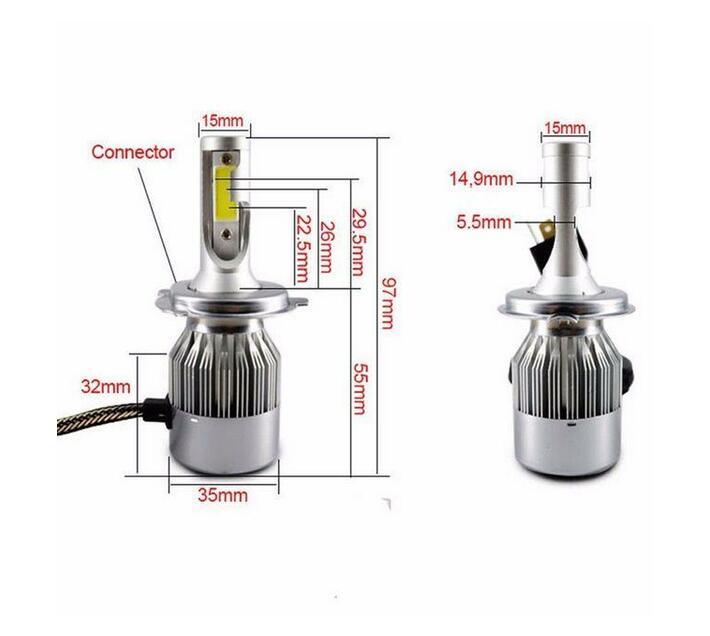 H8 Conversion Car Kit LED Bulb 2 Piece Auto Accessories Auto