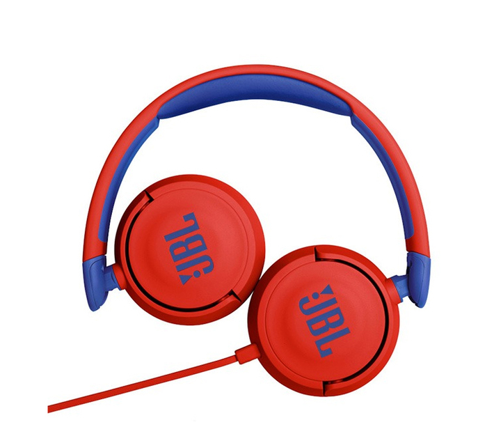 JBL JR310 Wired OnEar Kids Headphones With Mic Red Makro
