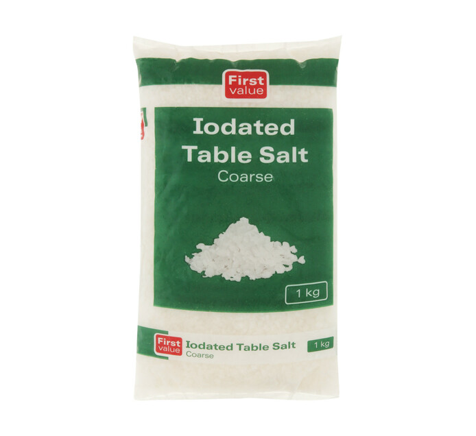 First Value Coarse Salt (1 x 1kg) Makro