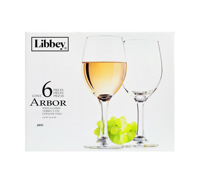 Libbey Arbor White Wine Glasses 6Pack Makro