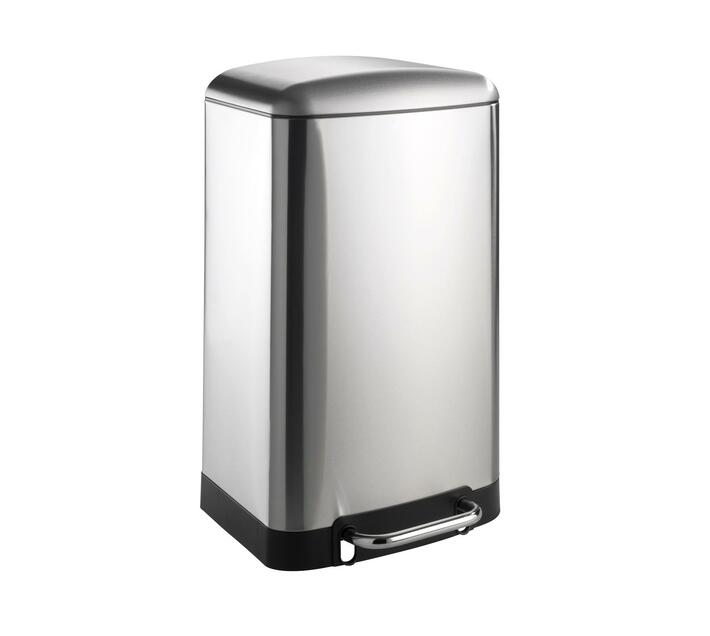 WENKO 30L PEDAL BIN STUDIO RANGE EASYCLOSE STAINLESS STEEL