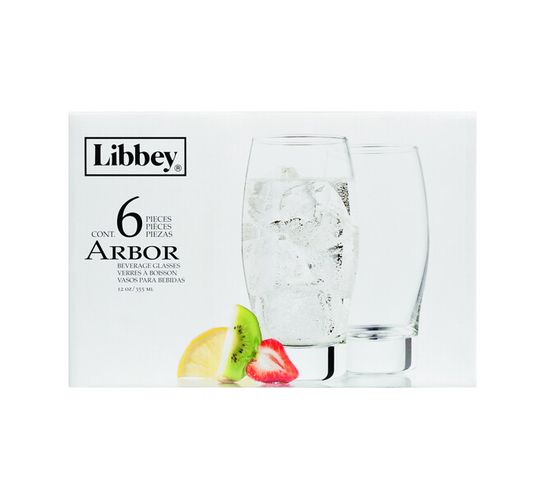 Libbey Arbor Hiball Glasses 6-Pack 