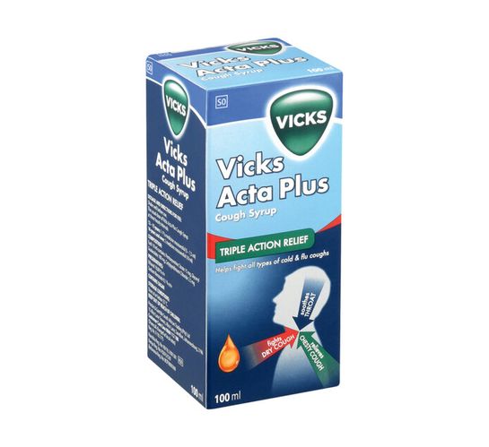 Vicks Acta Plus Cough Syrup (6 x 100ml)