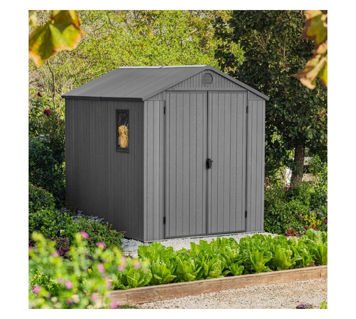 Keter Darwin 6x8ft Shed Grey Makro