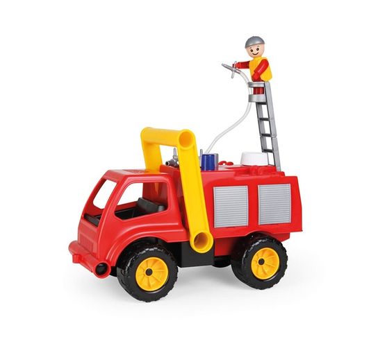 LENA Toy Fire Engine Truck with Spray Function and Toy Figure AKTIVE 26cm
