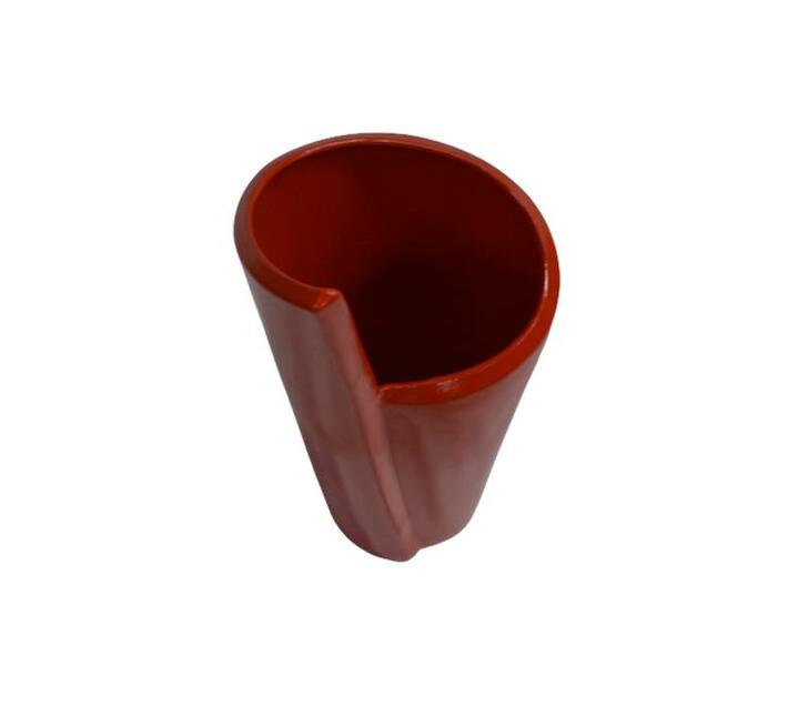 Vase Ceramic 60cm Ravat Cut Orange -Decor Essentials