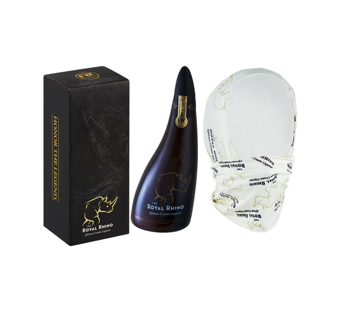 The Royal Rhino African Cream Liqueur with 1 Glass (1 x 750 ml) Makro