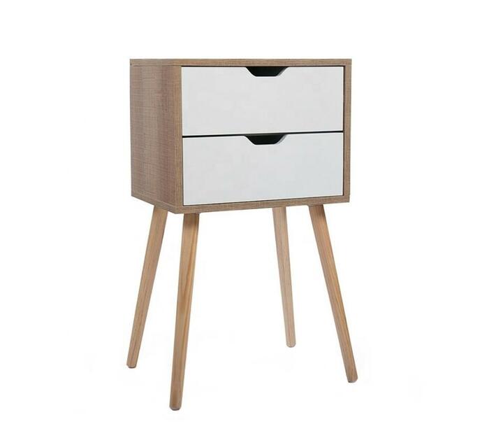 Double Draw Bedside Table Makro