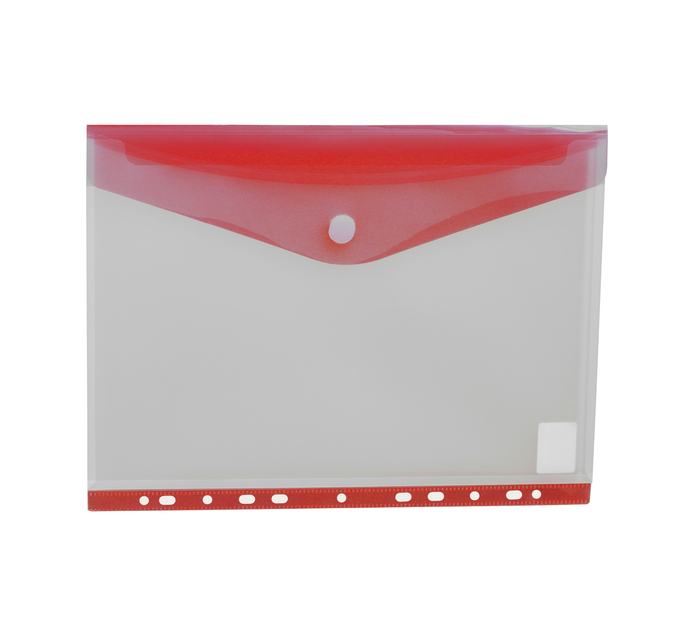 Kenzel A4 Side Load Punched Carry Folder Red Each Makro