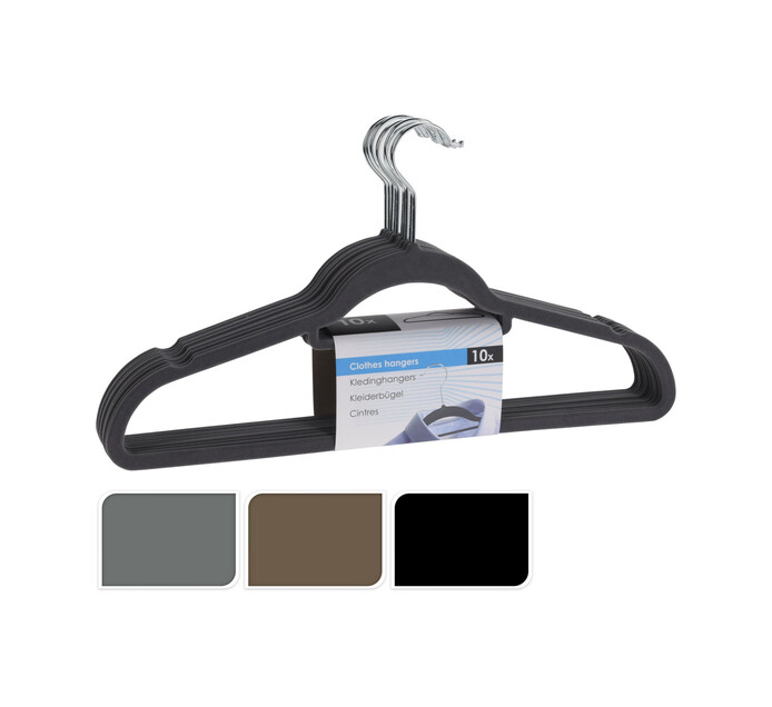 Go Green 10pc Clothes Hanger Set Laundry Hangers & Pegs Hangers and