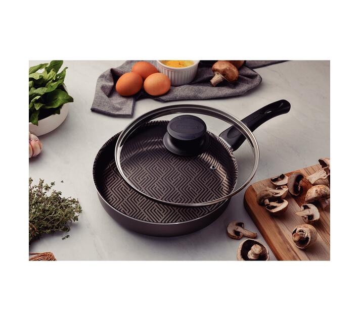 Tramontina 24cm Straight Frying Pan With Lid Paris Makro