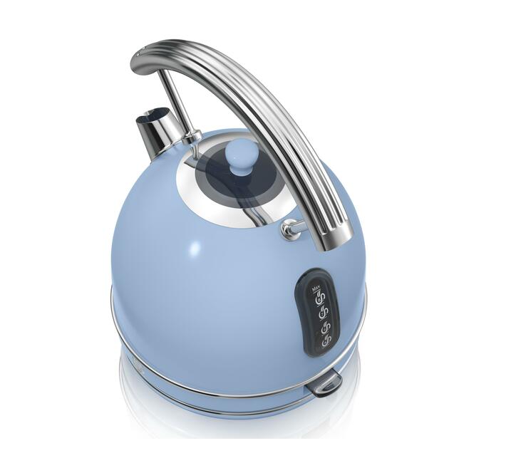 Swan 1,7 Litre Blue Retro Dome Cordless Kettle Makro