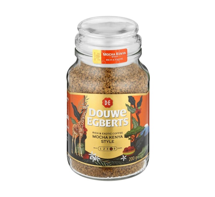 Douwe Egberts Instant Coffee Mocha Kenya Style (1 x 200g) Makro