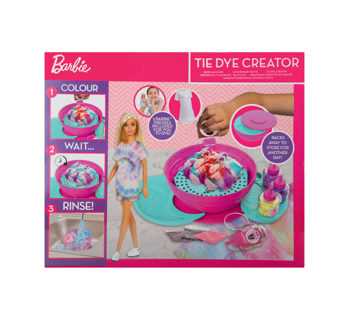 Barbie Tie Dye Creation Station Inc Doll N Dresses Makro