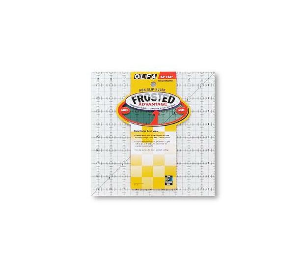 QUILT RULER 9 X 9 SQUARE WITH GRID