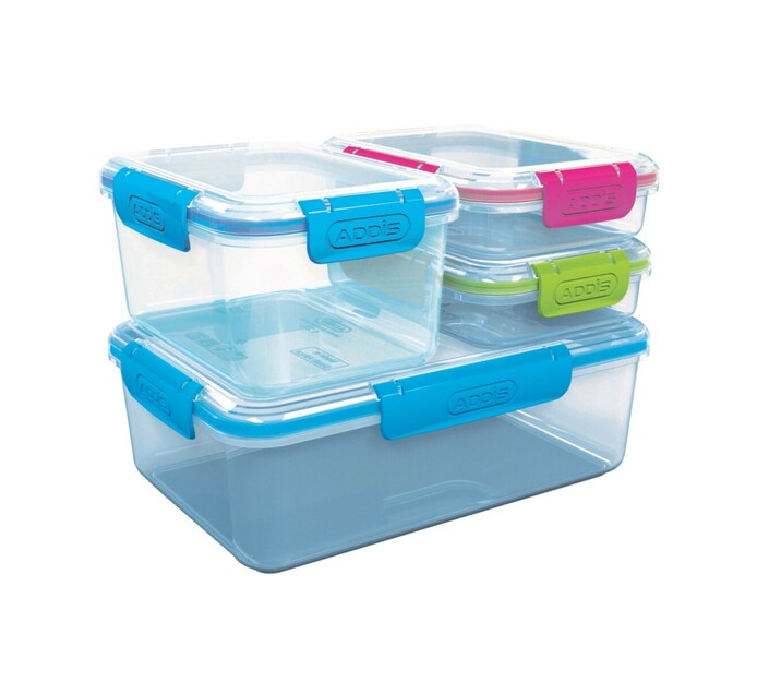 Addis 500 ml 4 Piece Food Saver Set Plastic Food Storage Plastic