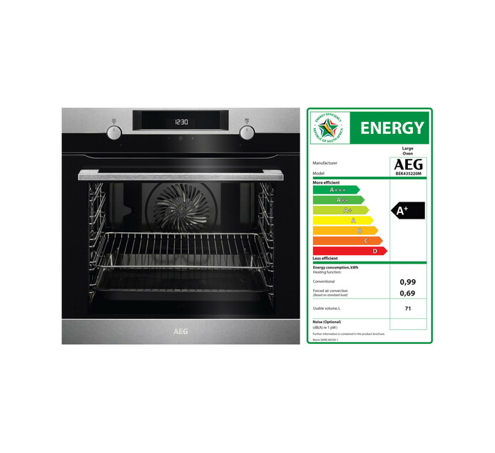 AEG 600 mm Multifunction EyeLevel Oven Makro
