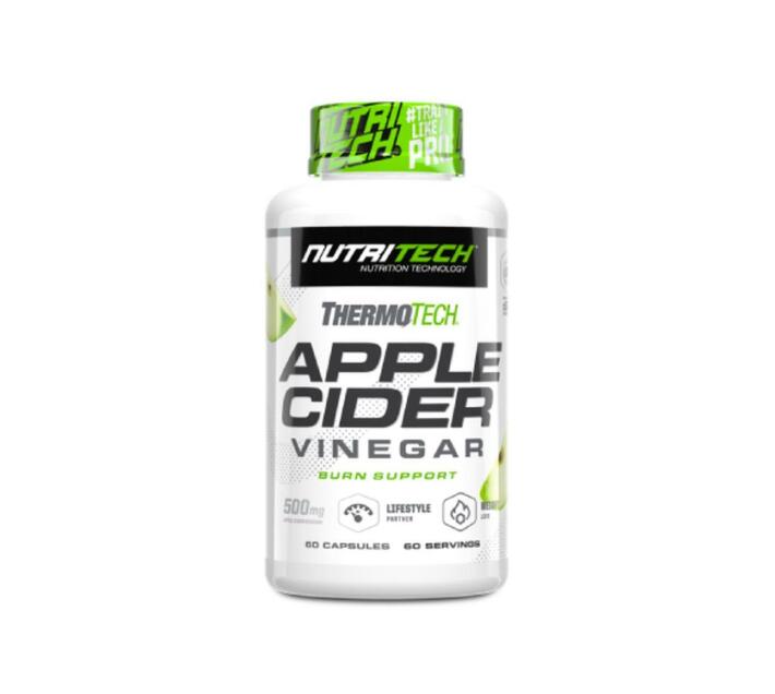 Nutritech Thermotech Apple Cider Vinegar (60 Caps) 30 Servings Makro