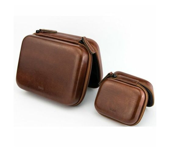 Troika Protective Organiser Cases with Zip ONPACK Brown Set of 2