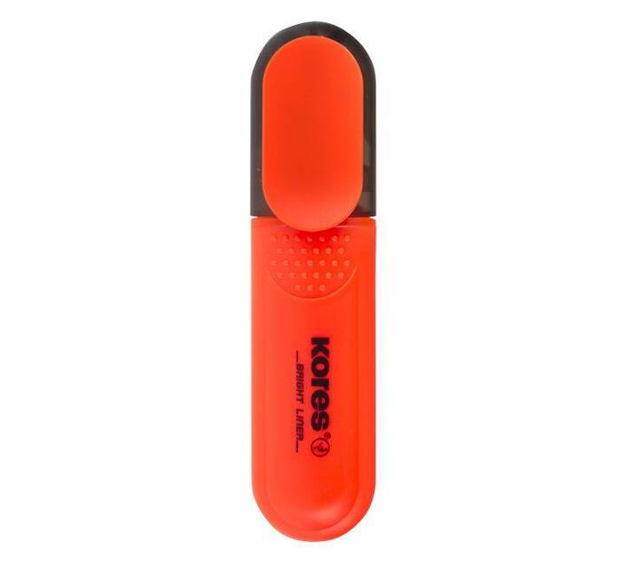 Kores - K-Marker XP1 : Marqueur Permanent Orange, Pointe Ronde