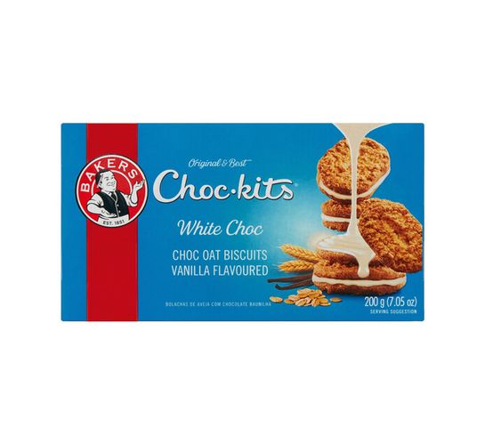 Bakers Chockits Biscuits White (12 x 200g)