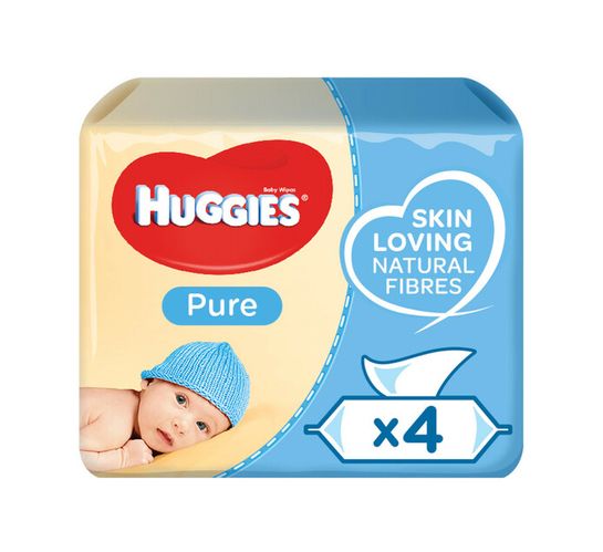Huggies Baby Wipes Pure (3 x 4 x 56's)