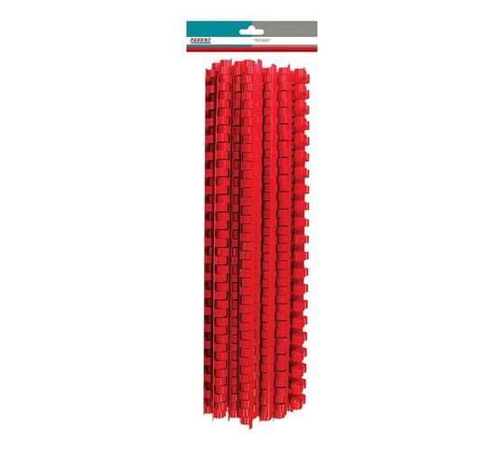 PARROT PRODUCTS Plastic Binder Combs (320 Sheet, 38mm, Red, 25 Units)