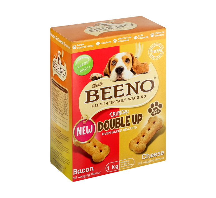 BEENO DOG BISCUITS 1KG, DOUBLE UP LARGE Makro
