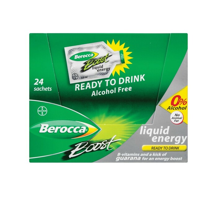 Berocca 24 x 18g Boost Liquid Sachets Makro