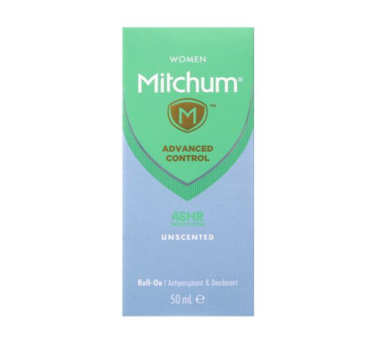 MITCHUM ROLL ON 50ML, F/MALE UNSCENTED
