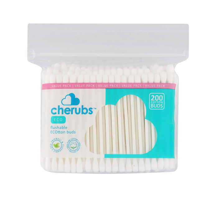 Cherubs Eco Cotton Buds (1 x 200's) Ear Buds Ear Buds Cotton wool & Earbuds Healthcare
