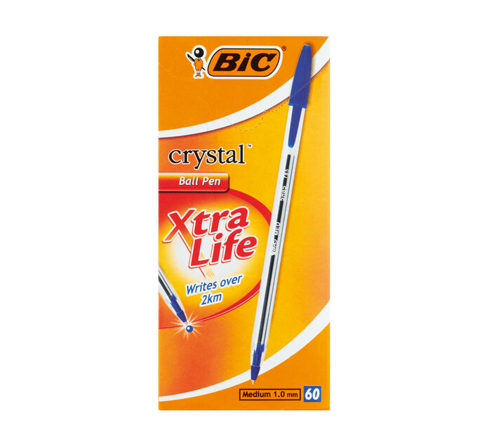BIC Cristal Ballpoint Pens 60Pack Pens Pens Pens, Pencils & Markers Stationery Supplies