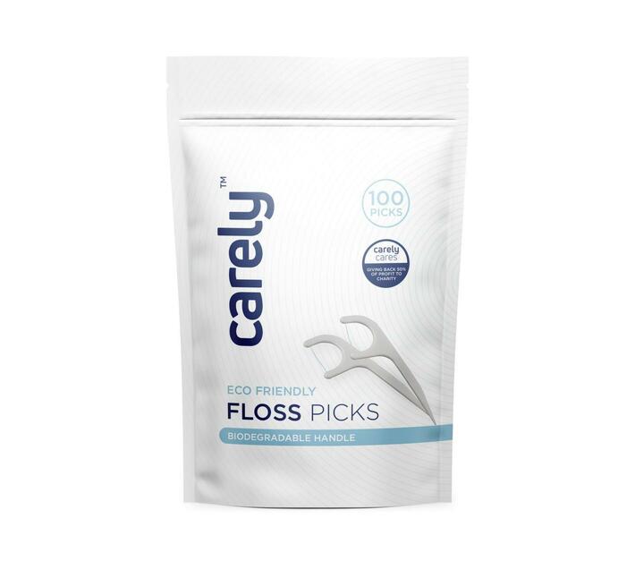 Carely Floss Picks Mint 100 Picks Makro