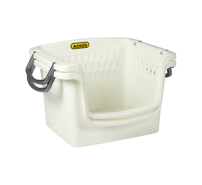 Addis Set Of 2 Stackable Laundry Baskets Makro