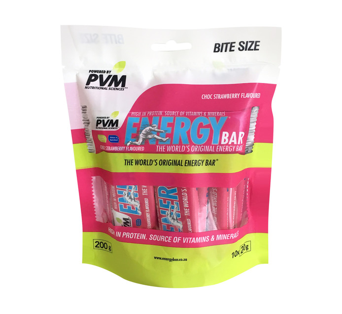 PVM Choc Strawberry (10 x 20g) Energy Bar Retail Health and Energy