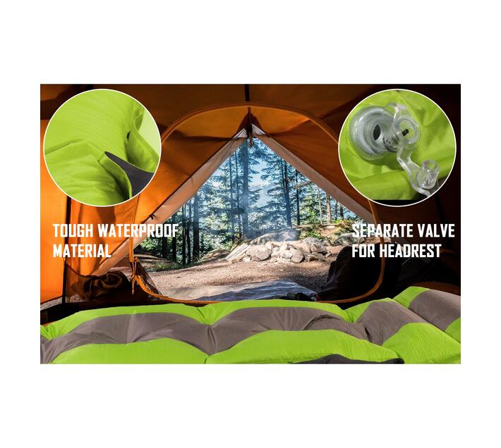 184x60cm SelfInflating Single Camping Mattress with Inflatable