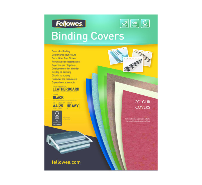 Fellowes A4 100 Pack Leather Board Makro