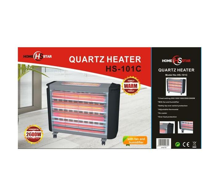 HS101C Homestar Quartz Heater 2600W with Fan and Humidifier Makro