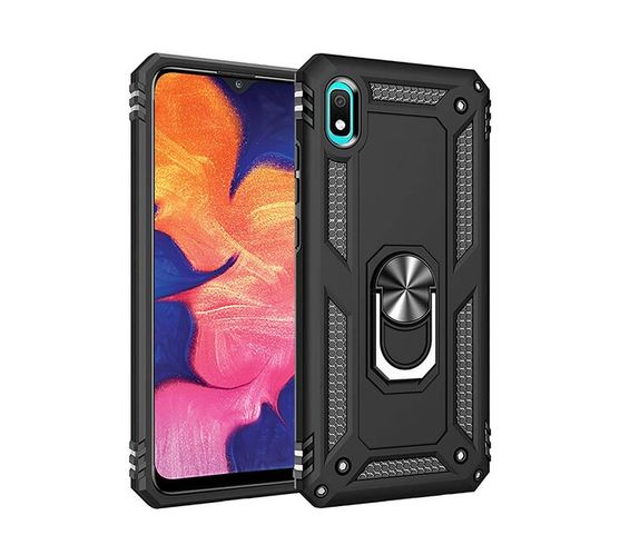 Shockproof Armor Stand Case for Samsung Galaxy A10s SM-A107F/DS - Black