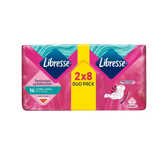 Libresse Long Wings Ultra Pads Duo Duo (1 x 16's) Makro