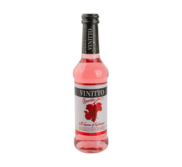 Vinitto Rosy Sparkling Fruit Wine Cooler (4 x 275ml)