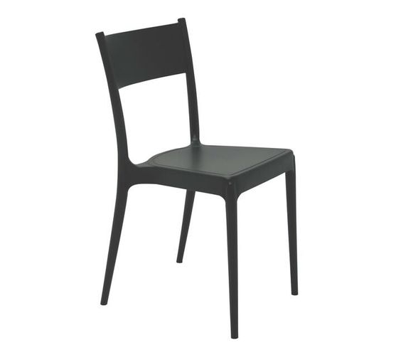 Tramontina Diana Eco Black 'I'm Green' Recycled Polypropylene Chair
