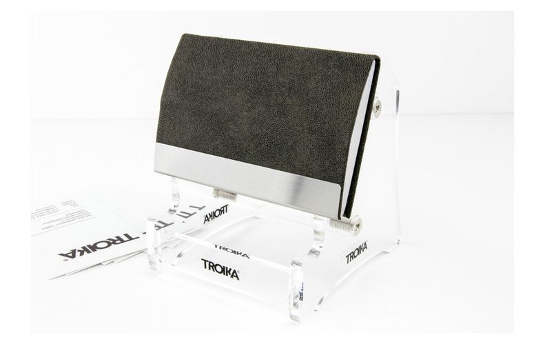 Troika Business or Credit Card Case and Stand CARD STAND Dark Grey